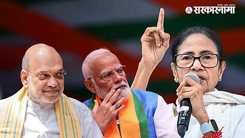 Amit Shah, Narendra Modi, Mamata Banerjee