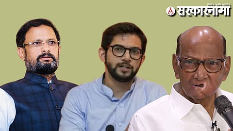 Naresh Mhaske-Aaditya Thackeray-Sharad Pawar