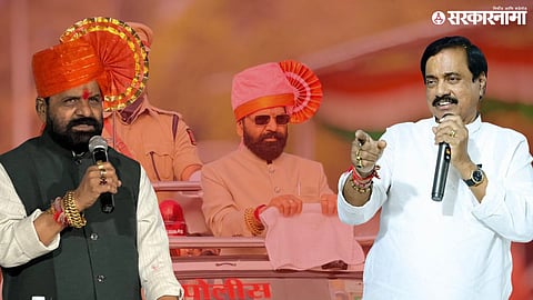 Mahayuti alliance Raigad district politics; Bharat Gogawale and Sunil Tatkare