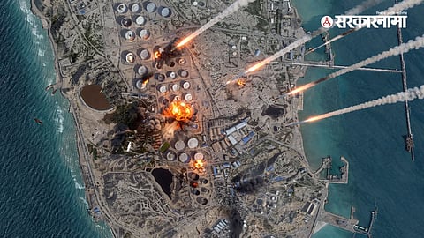 Explosions reported near Kharg Island, Iran’s key oil hub, as tensions rise after US warnings. (AI Image)