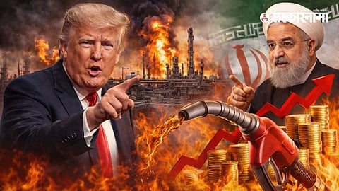 Iran petrol warning (AI image)