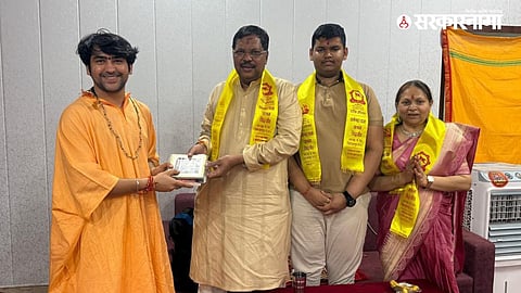 Former CJI Bhushan Gavai’s visit to Bageshwar Dham.