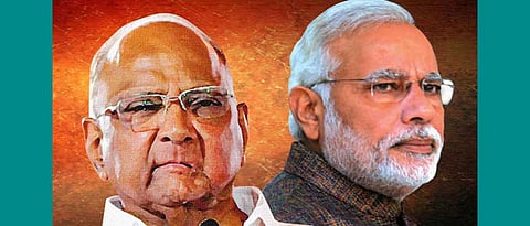 Sharad-Pawar- Narendra Mod