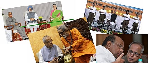 Pranab Mukherjee with Various Leaders