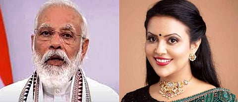 Narendra Modi, Amruta Fadnavis