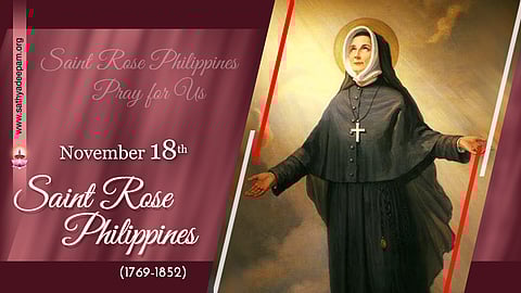 വിശുദ്ധ റോസ് ഫിലിപ്പൈന് (1769-1852) : നവംബര് 18