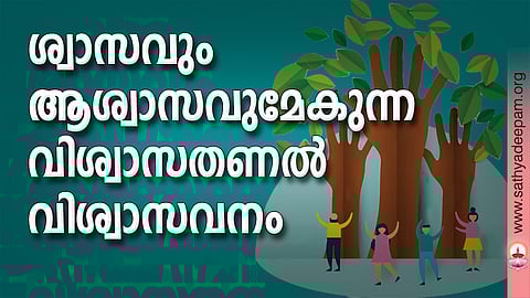 ശ്വാസവും ആശ്വാസവുമേകുന്ന വിശ്വാസതണല് വിശ്വാസവനം