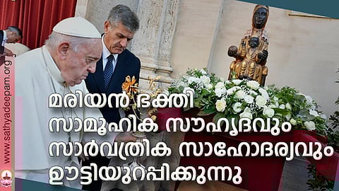 മരിയന് ഭക്തി സാമൂഹിക സൗഹൃദവും സാര്വത്രിക സാഹോദര്യവും ഊട്ടിയുറപ്പിക്കുന്നു