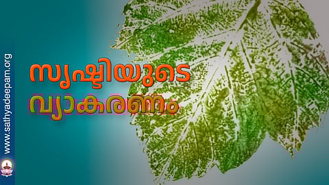 സൃഷ്ടിയുടെ വ്യാകരണം