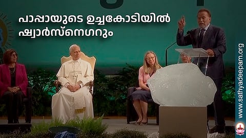 പാപ്പായുടെ ഉച്ചകോടിയില് ഷ്വാര്സ്നെഗറും