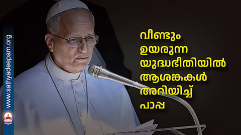 Pope leo xiv expresses concern over rising fears of war
