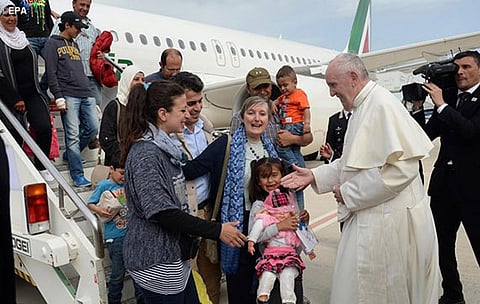 മൂന്നു സിറിയന് കുടുംബങ്ങള്ക്കു കൂടി വത്തിക്കാനില് അഭയം നല്കി