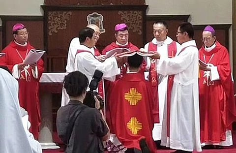 ചൈനാ-വത്തിക്കാന് കരാറിനു ശേഷമുള്ള ആദ്യ മെത്രാന് അഭിഷിക്തനായി