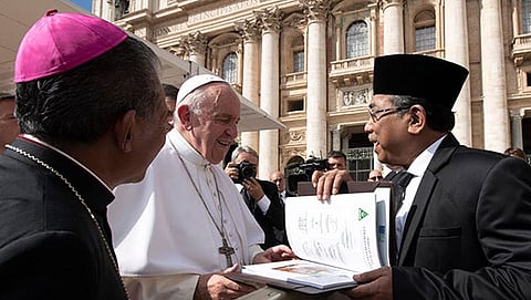 മുസ്ലീം നവീകരണനേതാവ് മാര്പാപ്പയെ സന്ദര്ശിച്ചു