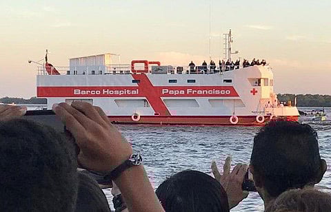 ‘പോപ് ഫ്രാന്സിസ്’ ആശുപത്രിക്കപ്പല് കോവിഡ് വിരുദ്ധ പോരാട്ടത്തില്