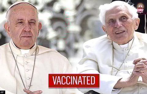 മാര്പാപ്പാമാര് കോവിഡ് വാക്സിന് സ്വീകരിച്ചു