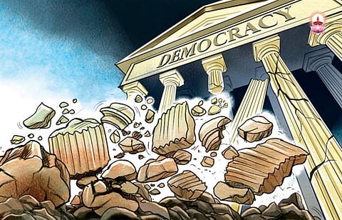 ഇന്ഡ്യന് ജനാധിപത്യം വെന്റിലേറ്ററിലാണ്