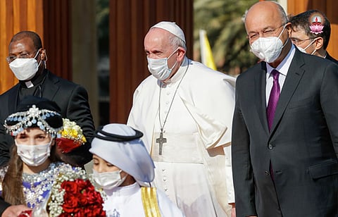 ഇറാക്കില് ശാന്തിദൂതുമായി തീര്ത്ഥാടനത്തിനെത്തിയ മാര്പാപ്പ