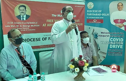 ഫരീദാബാദ് രൂപതയുടെ ആഭിമുഖ്യത്തില് നടത്തുന്ന വാക്സിനേഷന് ഡ്രൈവിന്റെ ഉദ്ഘാടനം നിര്വ്വഹിച്ചു