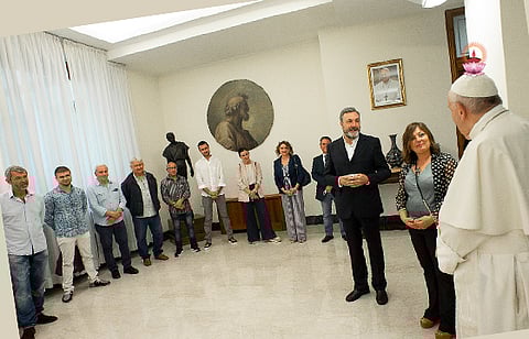 റോം ജയിലിലെ അന്തേവാസികള് മാര്പാപ്പയെ കണ്ടു