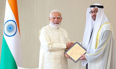 ভাৰত আৰু সংযুক্ত আৰবে (UAE) কৌশলগত সহযোগিতা বৃদ্ধি কৰাৰ উদ্দেশ্যে গুৰুত্বপূর্ণ চুক্তিসমূহ স্বাক্ষৰ কৰে