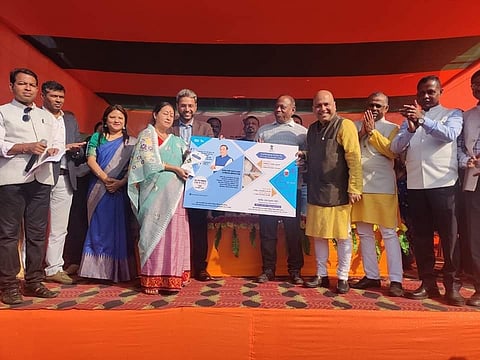 Assam: Parimal Suklabaidya distributes NFSA cards to beneficiaries