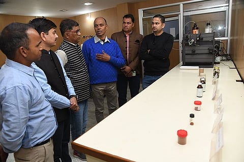 Assam: The media team from Rajasthan visited Tocklai Tea Research Institute in Dergaon