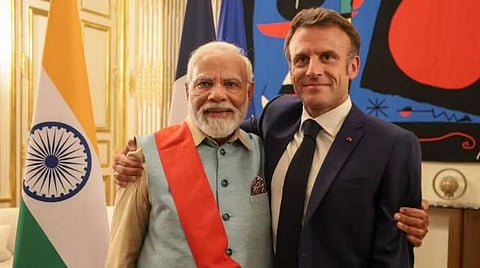 PM Narendra Modi, Emmanuel Macron hold roadshow in Rajasthan