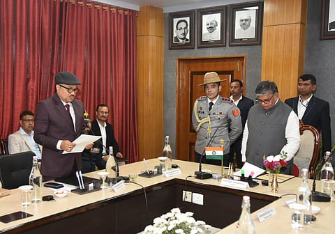Assam Governor Gulab Chand Kataria administers oath to APSC members