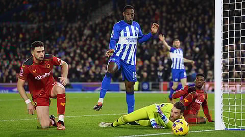 Premier League: Brighton & Hove Albion leapfrog Manchester United into seventh spot