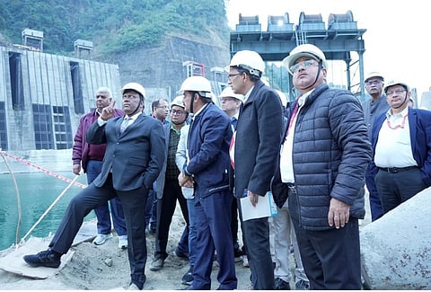 Assam: NHPC-Chairman and Managing Director RK Vishnoi and Directors visit Subansiri Lower HE Project