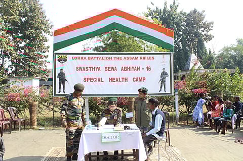 Assam Rifles conducts medical camp as part of ‘Swasthya Sewa Abhiyan’ at Addabari Tea Estate, Lokra