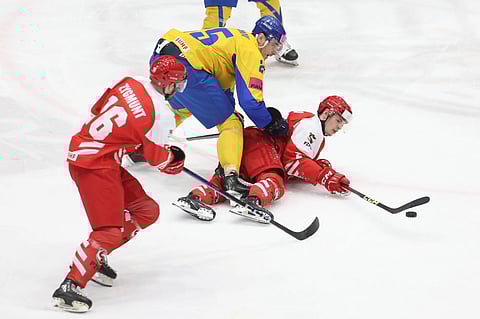 Ukraine men’s ice hockey team beat Poland in Olympic pre-qualifying tournament in Sosnowiec