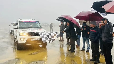 Arunachal Pradesh's Dibang MLA Mopi Mihu flags off North meets Northeast car rally