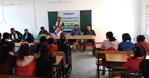 Seminar on environment conservation organized at Pertabgarh Tea Estate Model School in Biswanath district