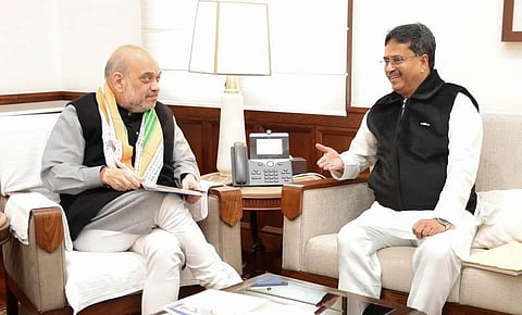 LS polls: Tripura CM meets Amit Shah, JP Nadda in Delhi