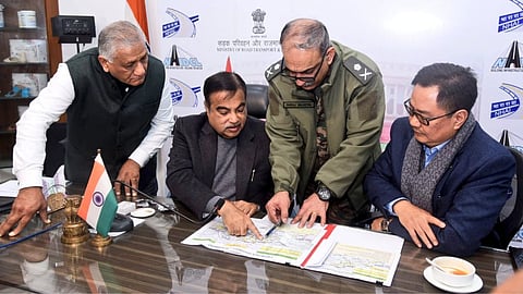 Union Minister Nitin Gadkari reviews progress of Frontier Highway in Arunachal Pradesh