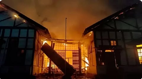 Meghalaya: Historic Shillong Bar Association Building Devastated by Fire; Valuable Legal Documents Destroyed