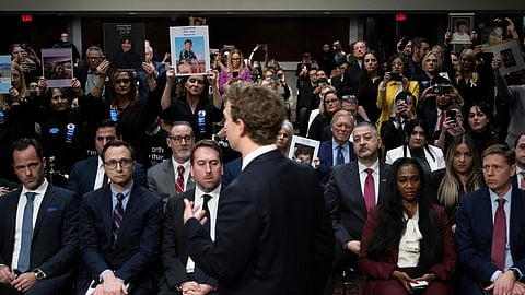 Meta Founder and CEO Mark Zuckerberg apologies to families at social media hearing in US