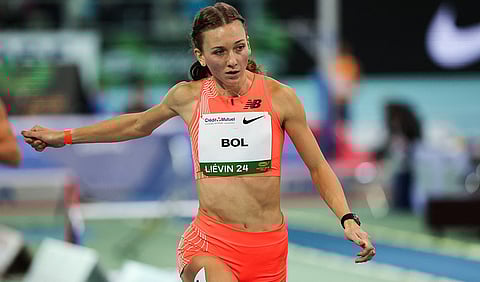 Femke Bol breaks world indoor 400m record to 49.26 run