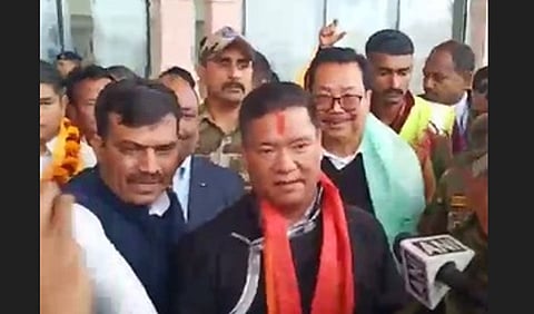 Arunachal Pradesh CM Pema Khandu visits Ayodhya with his colleagues