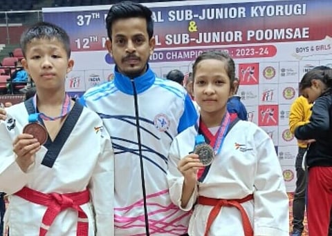 Assam: Two Athletes from Hailakandi Shines at 37th National Sub-Junior Taekwondo Championship