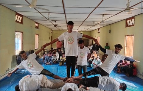 Arogya Care Foundation in collaboration with Morigaon District Jail organized a yoga awareness workshop in Morigaon District Jail