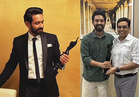 ‘12th Fail’ star Vikrant Massey meets IPS Manoj Kumar Sharma after winning Filmfare