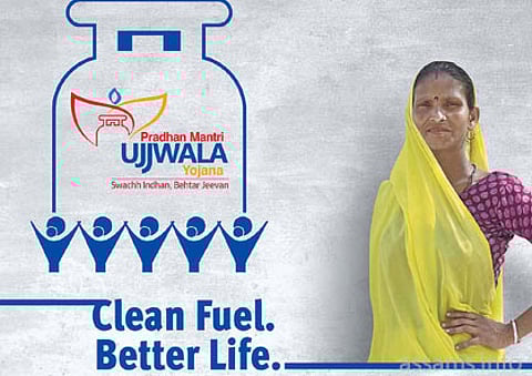 Gas connections under Ujwala scheme distributed in Kampur area