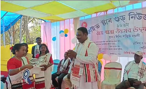 Assam: Congress Candidate Premlal Ganju Attends Religious Meetings Amidst Election Campaigns
