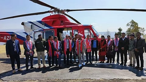 Chief Minister N Biren Singh launched Manipur Heli Service