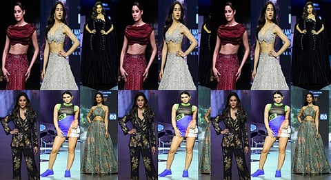 Wearable fashion takes spotlight on catwalk Pantsuits, dresses, lehengas