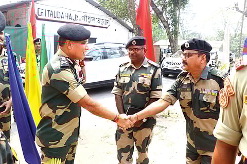 BSF ADG Ravi Gandhi visits Bangladesh border, reviews security scenario