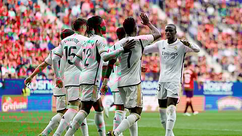La Liga: Dominant Real Madrid claim win at Osasuna with Vinicius brace